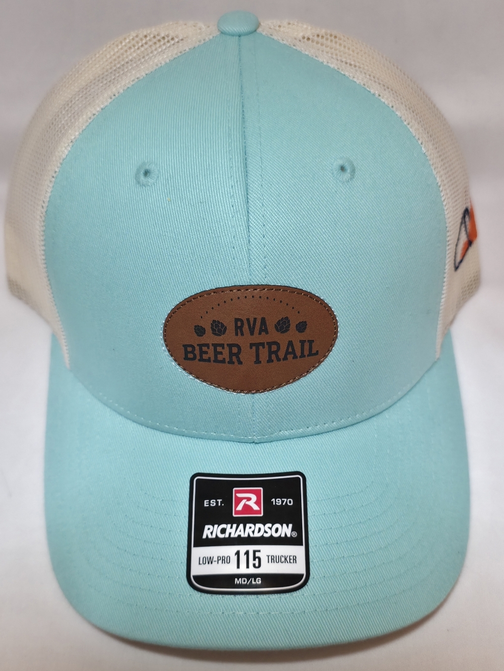 Richardson RVA Beer Trail Trucker Hat - Light Teal & Cream